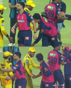 Vaibhav Suryabanshi Touched Ms Dhoni Feet 